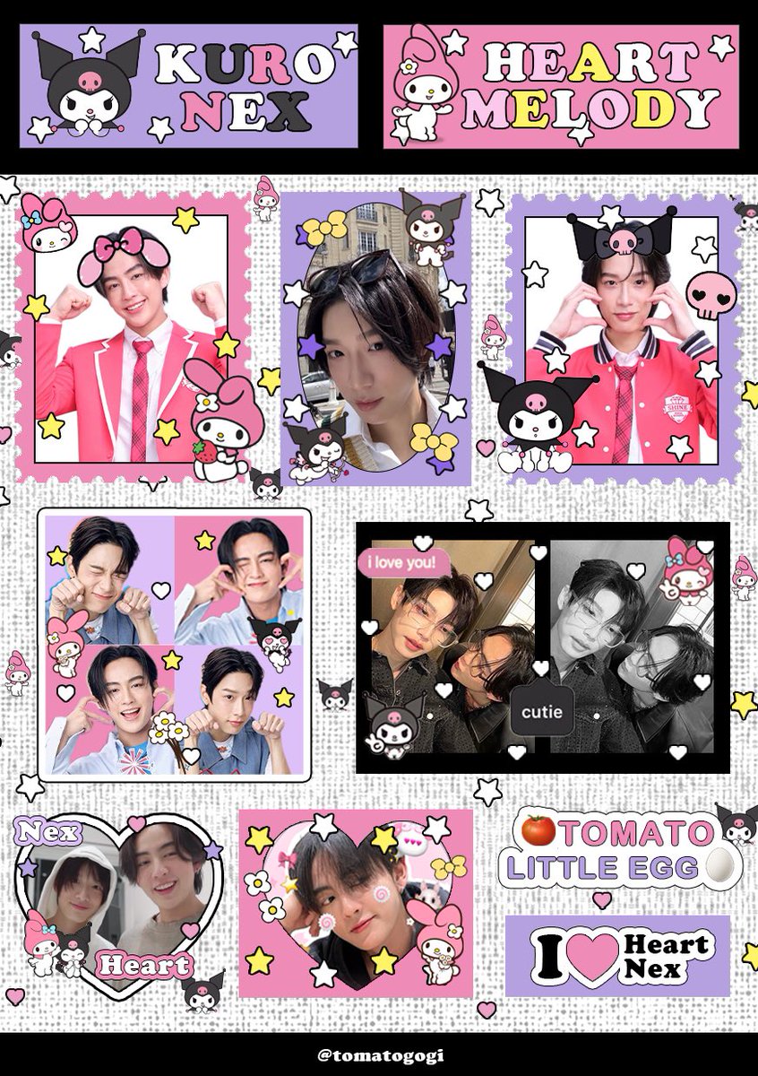 tomatogogi's tweet image. นี่ แม่มะเขือเทศไข่ต้มตำด่วน ฮ้าทเมโลดี้กับคุโระเน้ก น่ารักมากเอามาใส่คู่กังงงง อันหัวใจน่ารักมากอะ😍💖🍅🥚✨