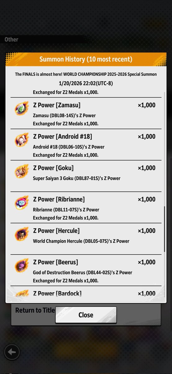 AGamer2o4's tweet photo. @DB_Legends All the lfs I got from it. Got almost all the featured except for kaioken https://t.co/PVnxTsnsdF