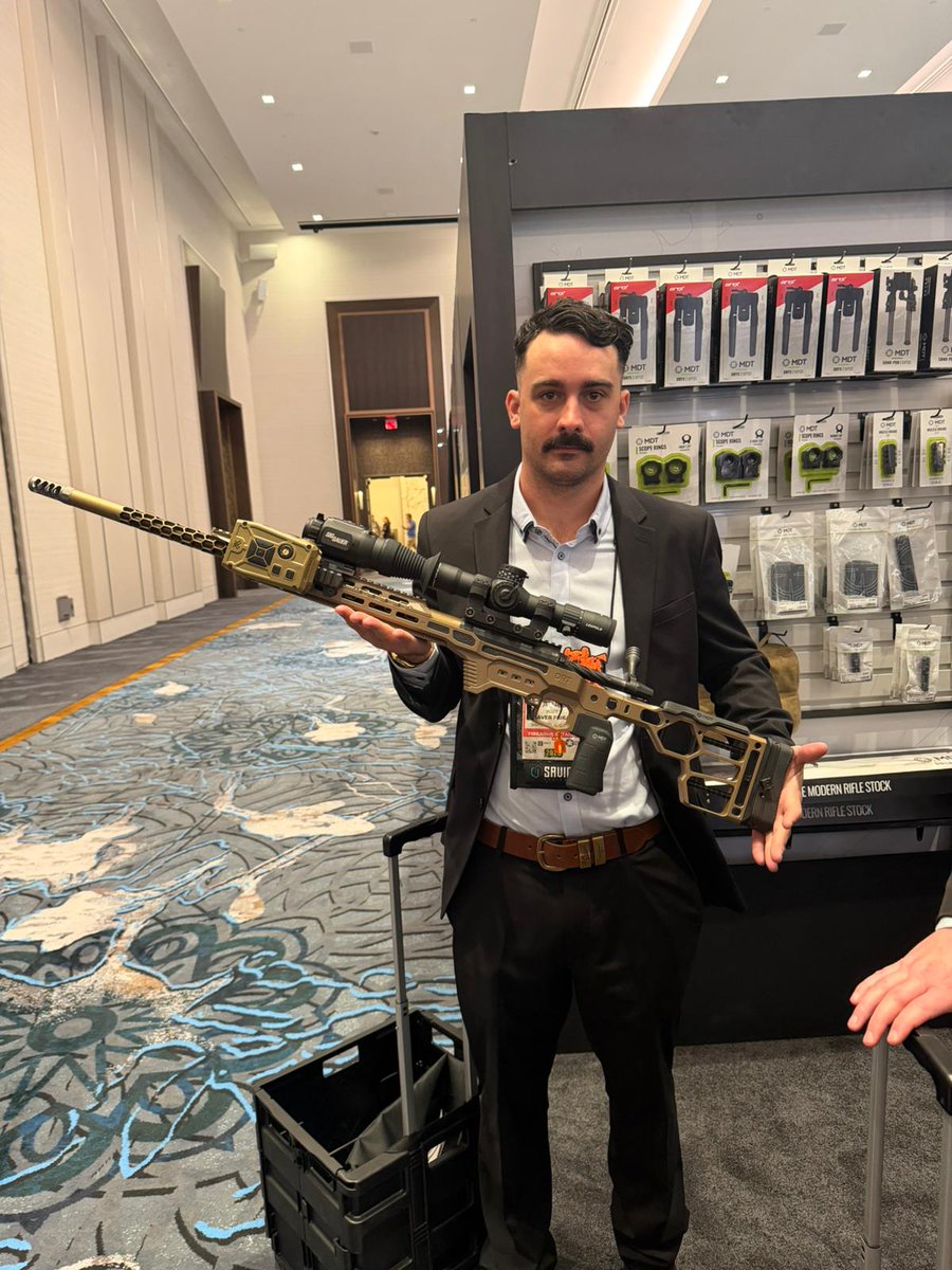 CleaverFirearms's tweet photo. The boys hanging out with our Canadian Family 📷 MDT today at the show, checking out all the new products for 2026.... Some great things being released......
Stay Tuned....
#shotshow #shotshow2026 #mdt #mdtchassis #lasvegas #shotmeetings #newchassis #newproducts #thebestinthebusiness