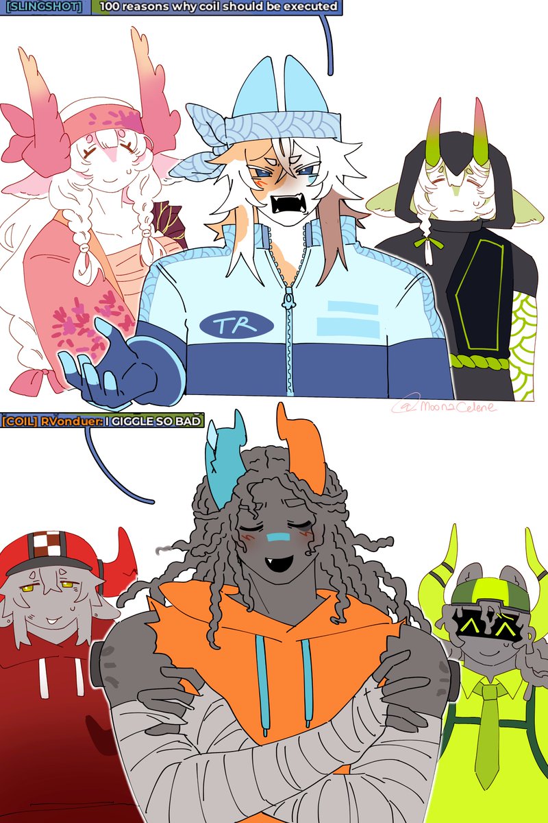 MoonaCelene's tweet photo. My boss played Coil and her match mate lowk funny so I make smthg out of it idk https://t.co/Q4bbcBbIpR