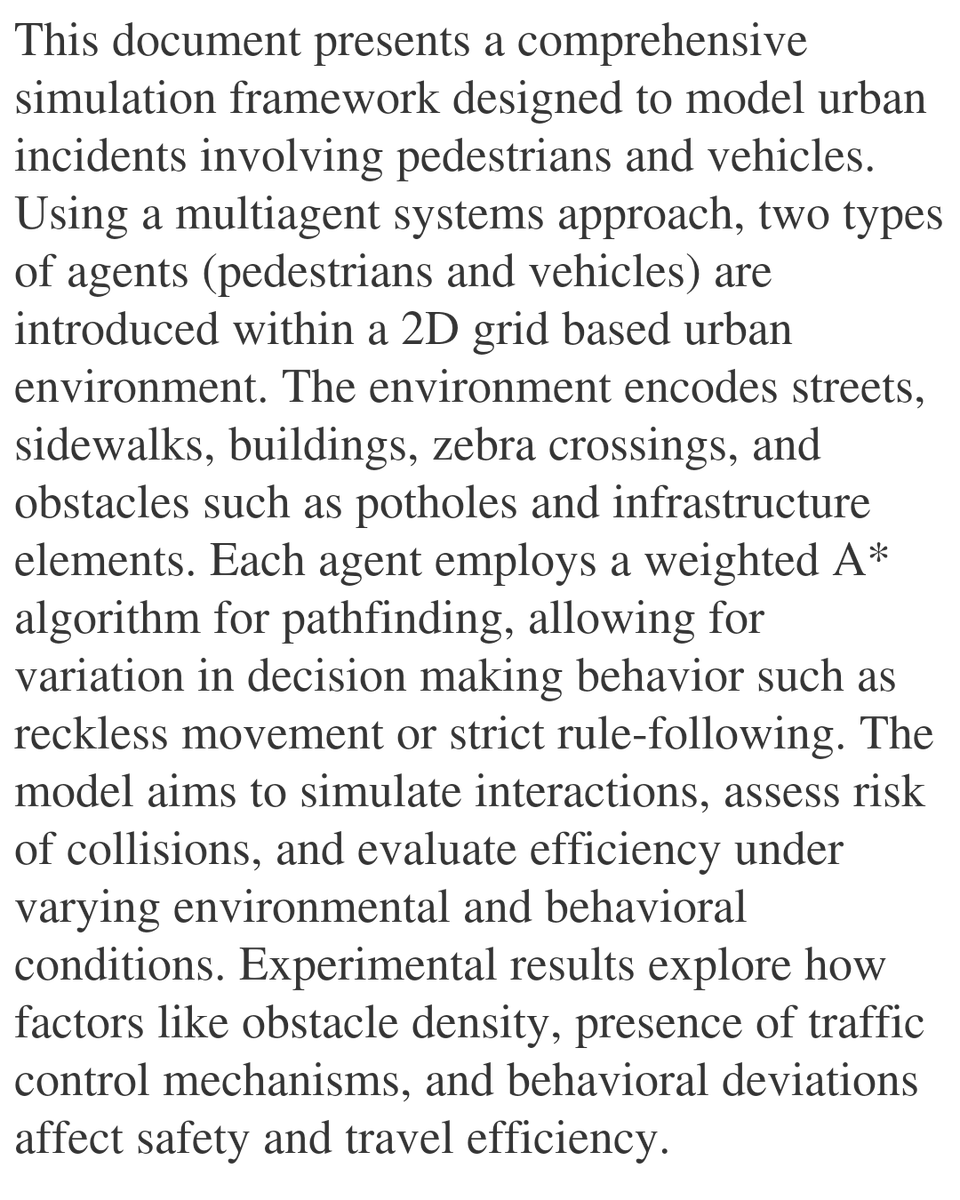 PIN's tweet image. A simulation of urban incidents involving pedestrians and vehicles based on Weighted A*

Edgar Gonzalez Fernandez
arxiv.org/abs/2601.13452 [𝚌𝚜.𝙼𝙰]
