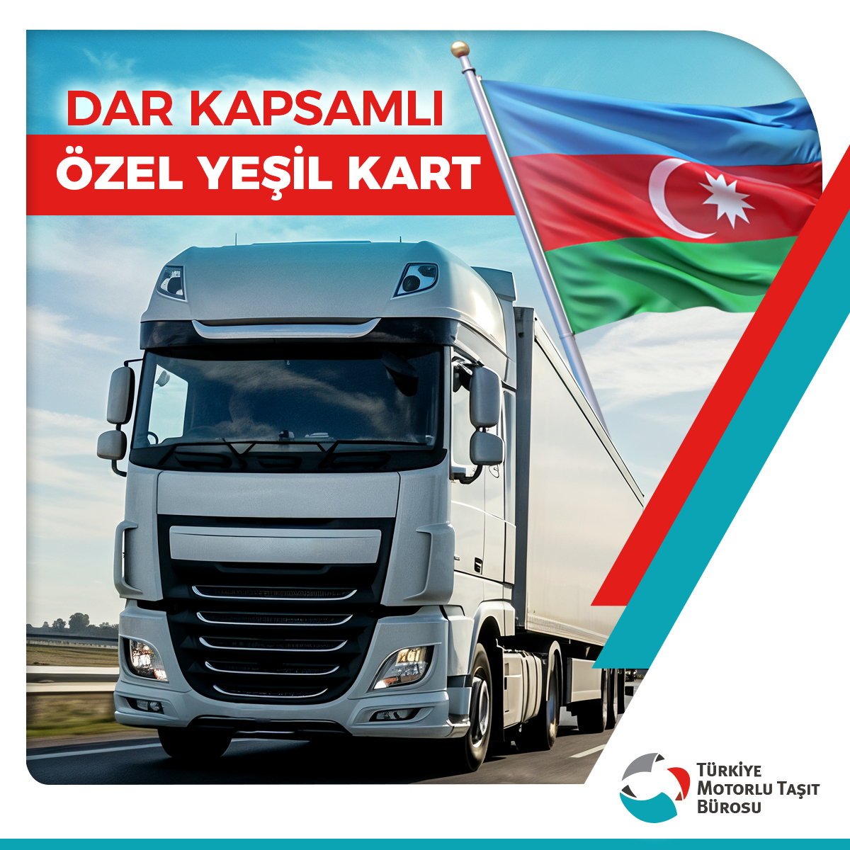 Azerbaycan taşımalarına yönelik yürürlükte olan “Dar Kapsamlı Özel #YeşilKart” hakkında bilgi alabilirsiniz:
tmtb.org.tr
#TMTB