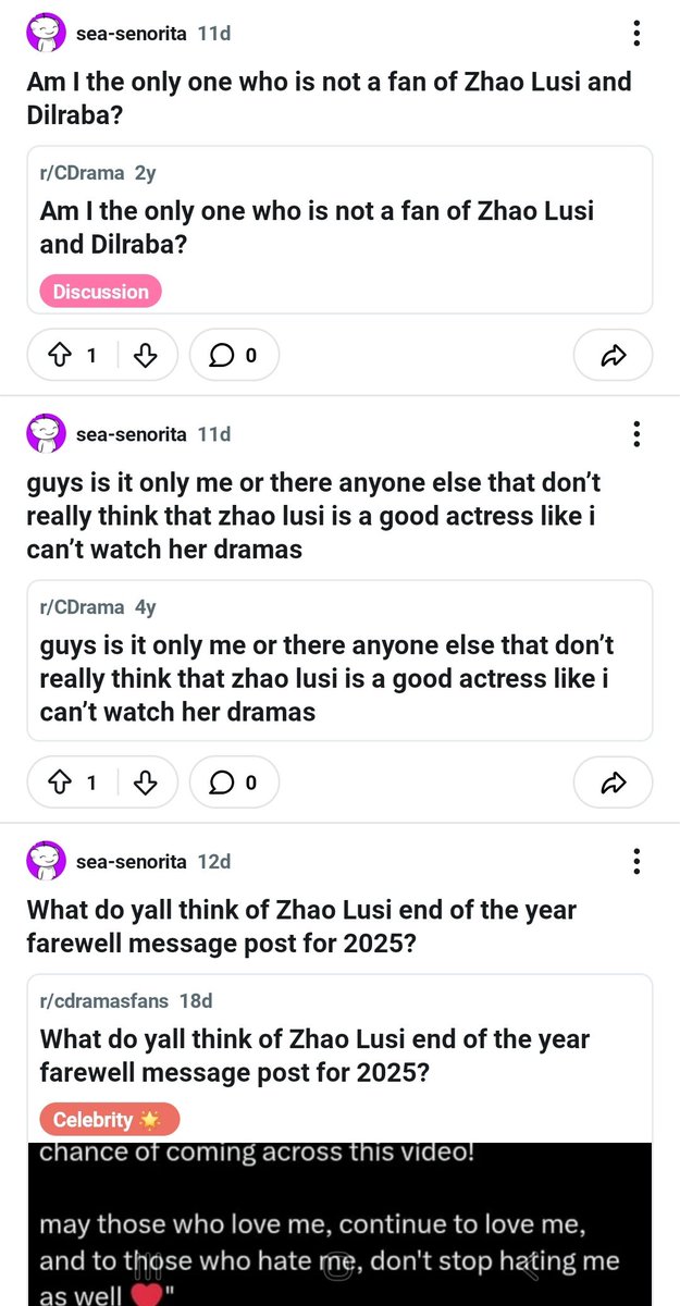 ZLS_PROTECTION's tweet image. ❌ MALICIOUS / HATEFUL/SPREADING MISINFORMATION CONTENT
– DO NOT ENGAGE! 
– REPORT THE ACCOUNT AND BLOCK

Reddit Account: reddit.com/u/sea-senorita…

Reddit community:
reddit.com/r/zhaolusisnar…

@X @Support @safety #ZhaoLusi #ZhaoLusi #赵露思 #조로사 #จ้าวลู่ซือ