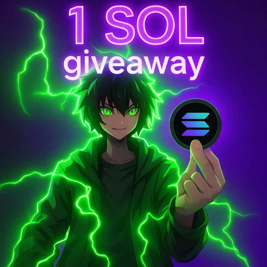 I'm going to do a 1 Solana giveaway as well (0.5 SOL to two people).

All you have to do is like, comment, repost, follow, and join my Discord and TG. 

Comment proof and your Solana address once done. ♥️
