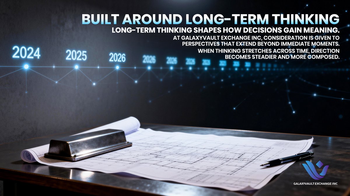 GalaxyVault_'s tweet image. 🌿 Long-term thinking shifts focus from immediacy to continuity.
🔗 GalaxyVault Exchange INC connects moments into steadier direction.
⏳ When perspective extends, progress unfolds naturally.

#GalaxyVault #LongTermView #ThoughtfulDirection