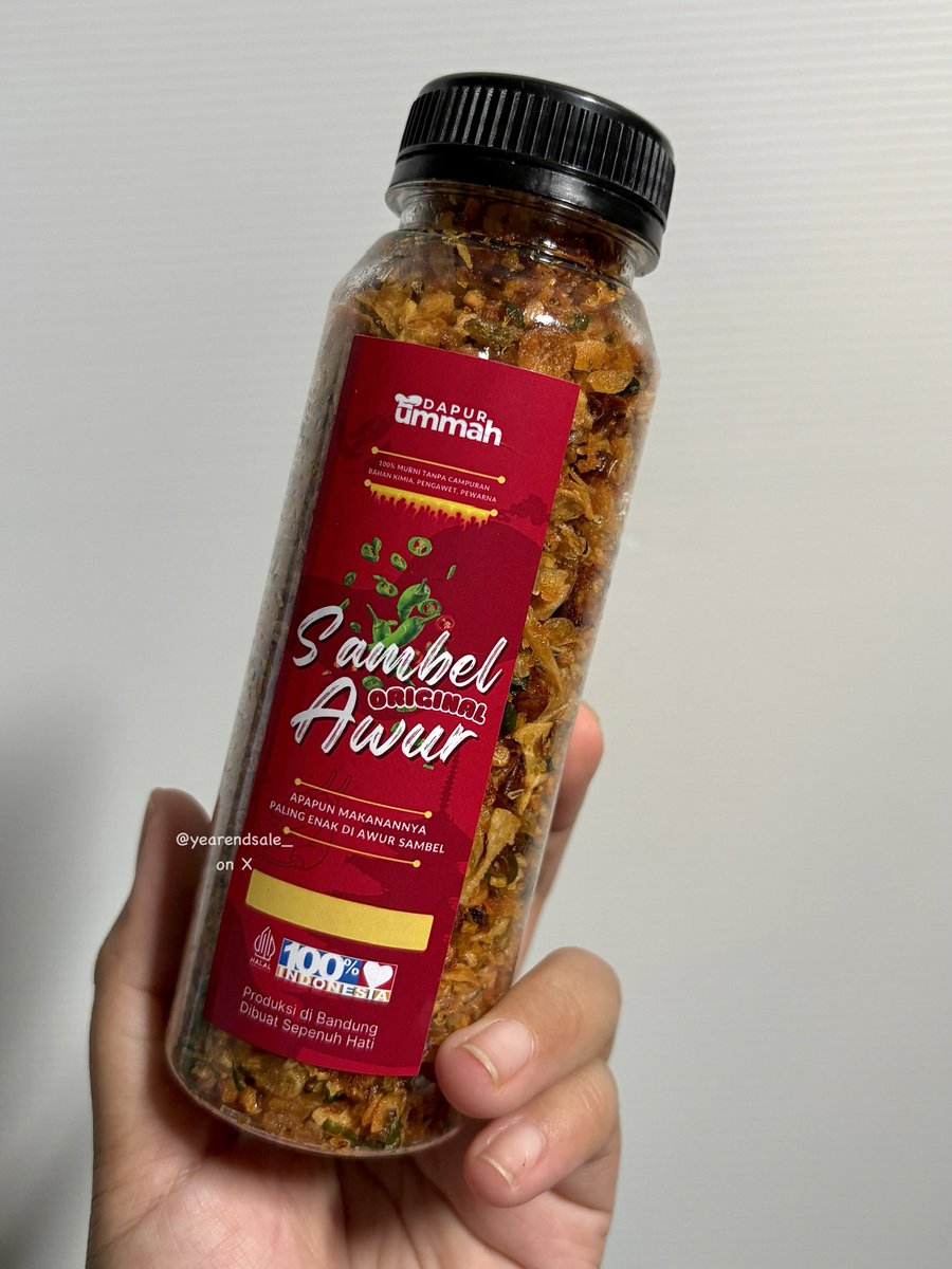 yearendsale_'s tweet photo. Try this sambel awur… pedes, gurih, dan wangi banget. Diawur-awurin ke nasi anget, pake lauk apa aja pasti sedep🤤🌶️🔥 https://t.co/mcbq3ufVQE
