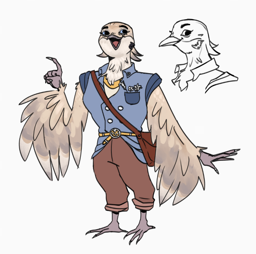 eqqyman's tweet photo. lastly heres my dnd character keela. shes a old lady whos terrible at gardening and yet shes a nature cleric. shes doing her best https://t.co/XZXEyZyR6E