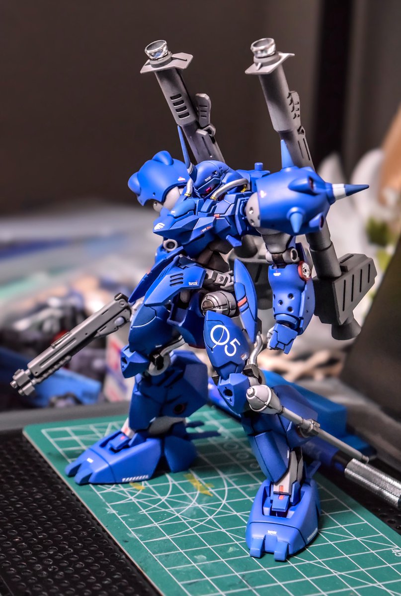 puras9211's tweet image. #魅力のある青を見せてください見た人全員強制

最新作のミキシングケンプファー

たくさんの方にご拝見いただきありがとうございます！☺️

以下製作概要になります。
------
キット : HGケンプファー、30MMヴェルデノヴァ
デカール : アシタのデカール、エクスプレッションデカール
塗料 :…