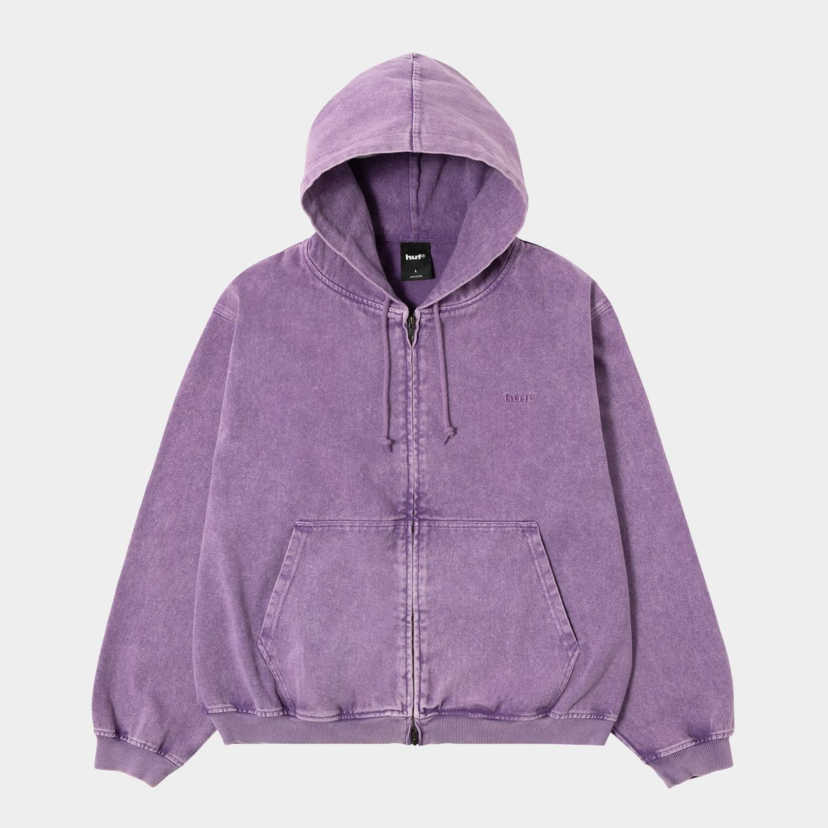 HUF LT eightynineFULL HOODIE LILAC ZIP L トップス