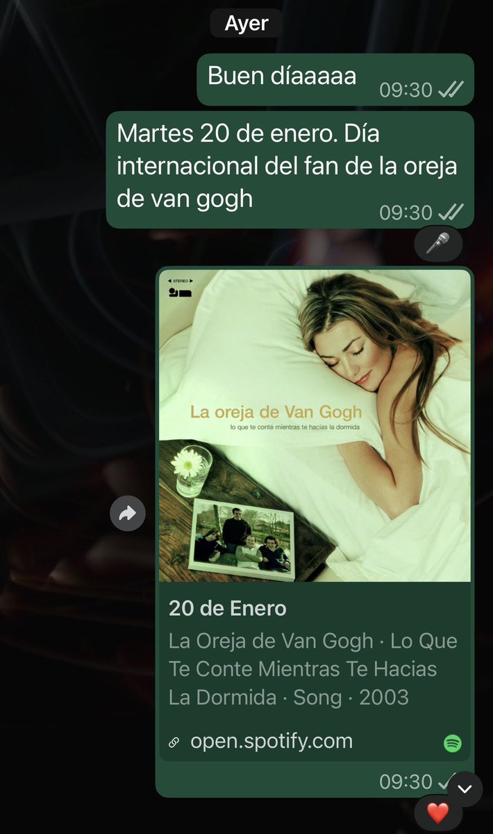 Lo primero que le dije a mi jefa al empezar hoy el día