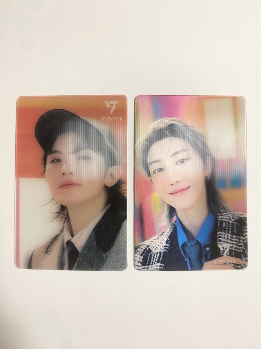 SEVENTEEN セブチ 大丸 ライセンスストア 
特典 ノベルティ レンチキュラー 交換

【譲】　ウジ、ディエイト

【求】　ジュン