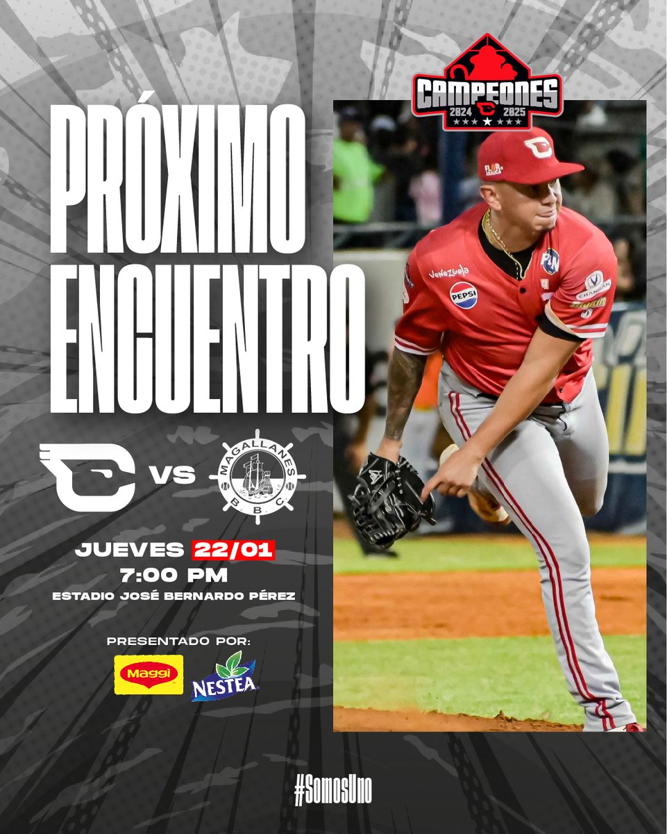 Nuestro próximo encuentro será el jueves 22 de Enero en Valencia, cuando visitemos a los Navegantes del Magallanes, a partir de las 7:00 PM.

Presentado por: @maggivenezuela @nesteavzla

#SomosUno 🆑