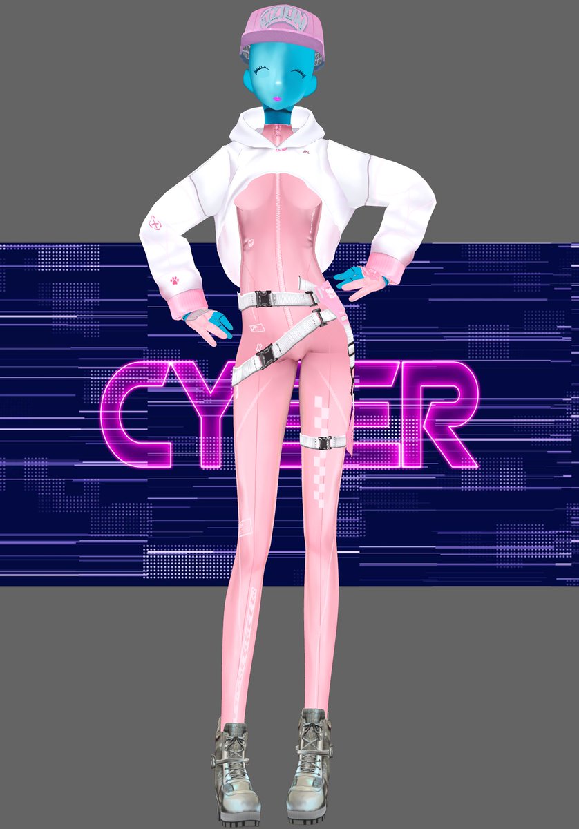 dingyartsnovels's tweet photo. CyberpunkPinkRacer | vintvgedesires https://t.co/Rj0EePoR0F #booth_pm #VRoid @VRoid Project 公式 #VRoid沼トーク #VRChat @VRChat #Vtuber @Vtuber Assets #VRChat_world紹介 #cluster #characterdesign #3DModel #cyberpunk #BOOTH https://t.co/gccIHOcxZ3