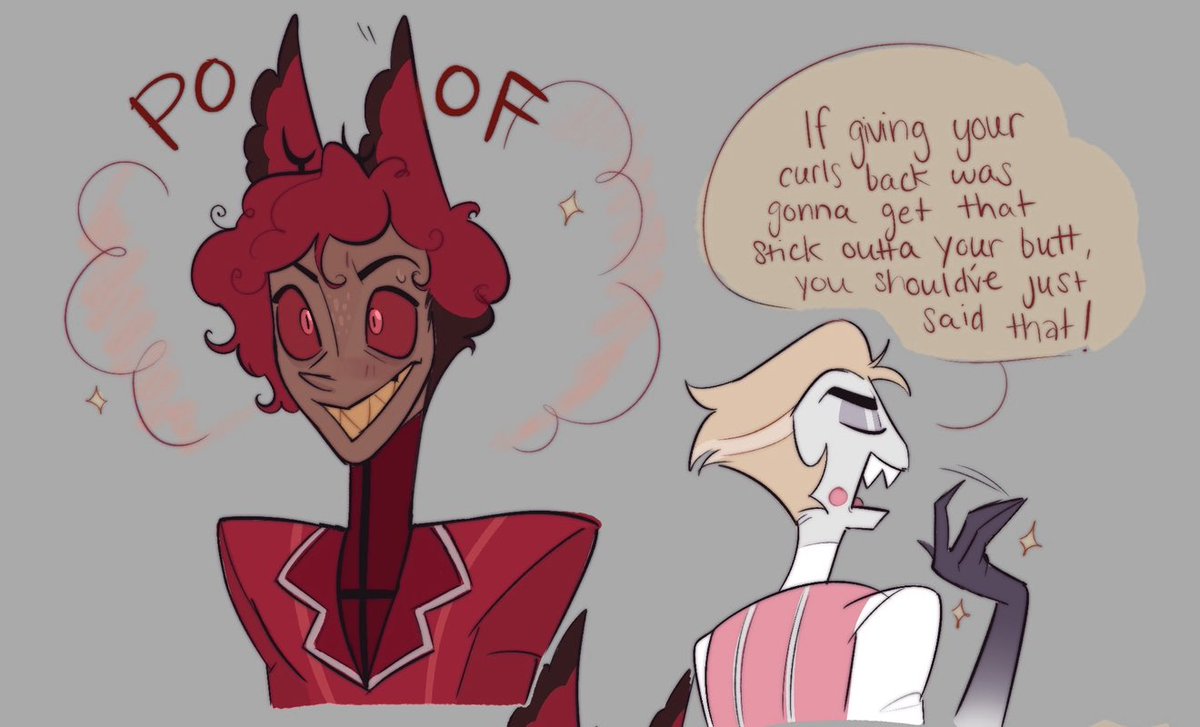 TheUniverseArtX's tweet image. This is so stupid #radioapple #HazbinHotel