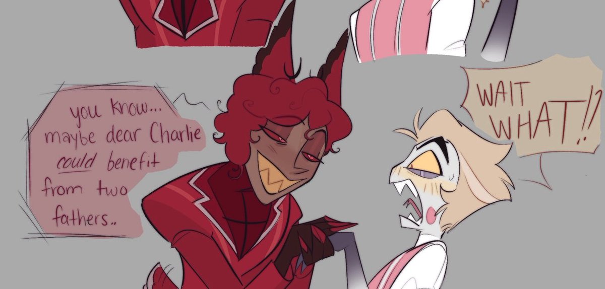 TheUniverseArtX's tweet image. This is so stupid #radioapple #HazbinHotel