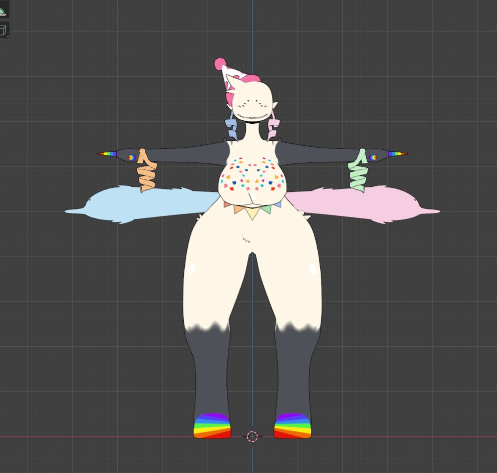 THEREALCD_alt's tweet image. I finally finished the model it just needs rigging and shading and maybe I'll release it if I get a good audience