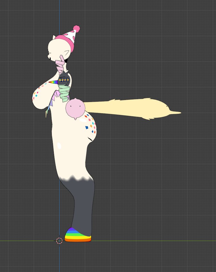 THEREALCD_alt's tweet image. I finally finished the model it just needs rigging and shading and maybe I'll release it if I get a good audience