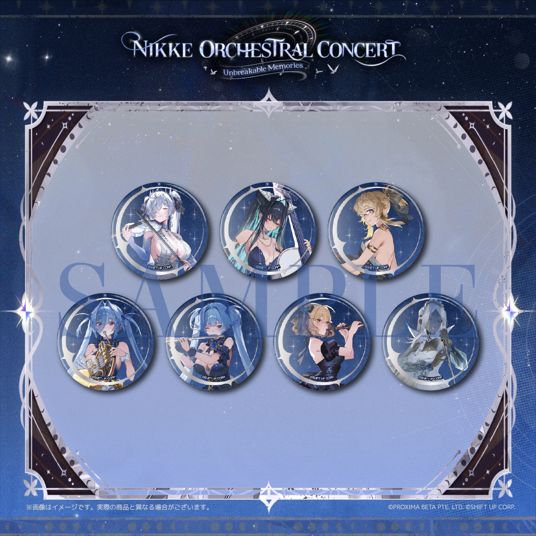 NIKKE オーケストラ オケコン 箔押し 缶バッジ ドロシー 7個 NIKKE オーケストラ オケコン 箔押し 缶バッジ ドロシー 7個 NIKKE