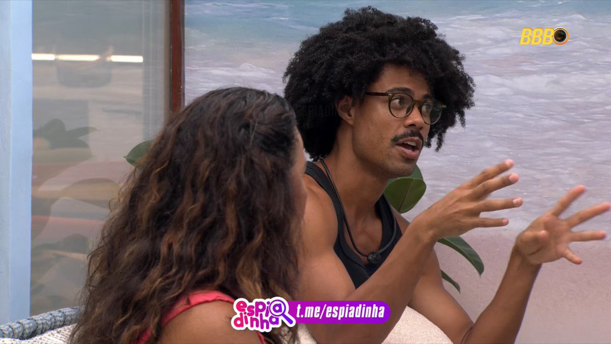 canalespiadinha's tweet image. Brígido: "Qual é sua linguagem de amor?" 

Breno: "Ser bonito!" #BBB26