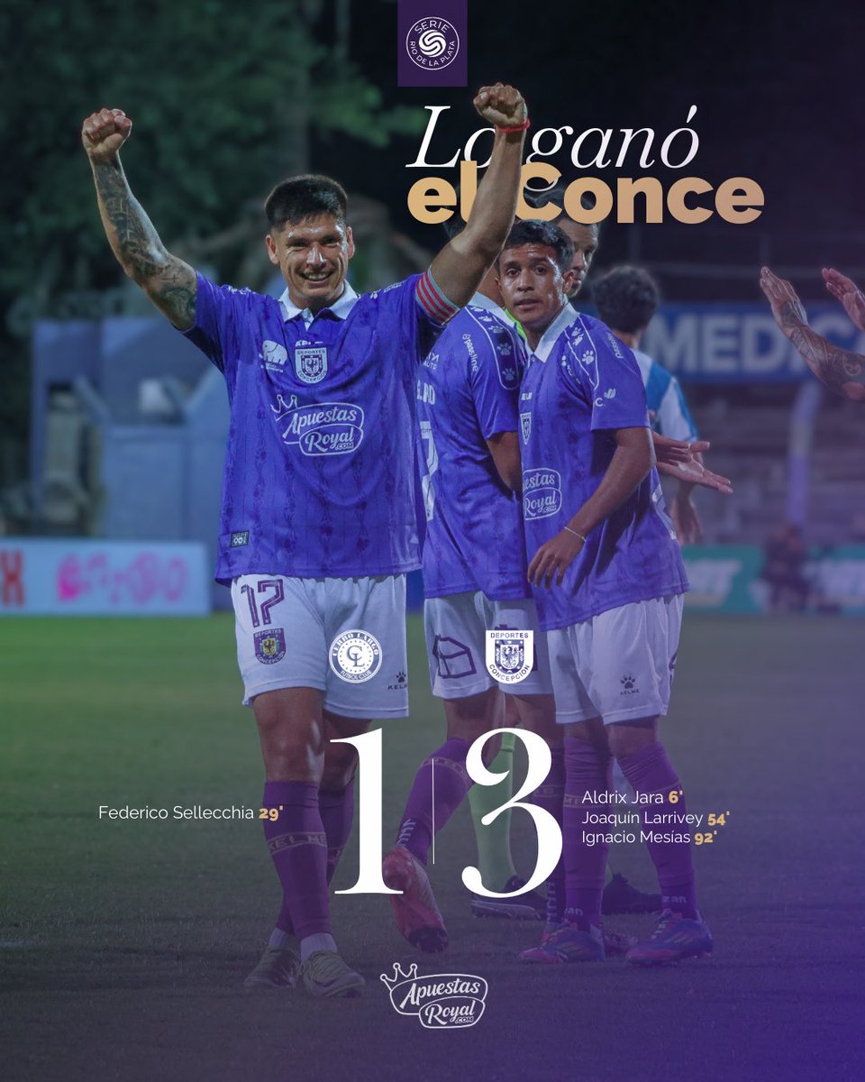 ¡𝐆𝐀𝐍𝐎́ 𝐄𝐋 𝐋𝐄𝐎́𝐎𝐎𝐎𝐎𝐎𝐍! 🦁

¡Arriba el Biobío! 🙌🏻

#CerroLargo 1-3 #Concepción

#EsoQueNosUne 💜 #Serie2026