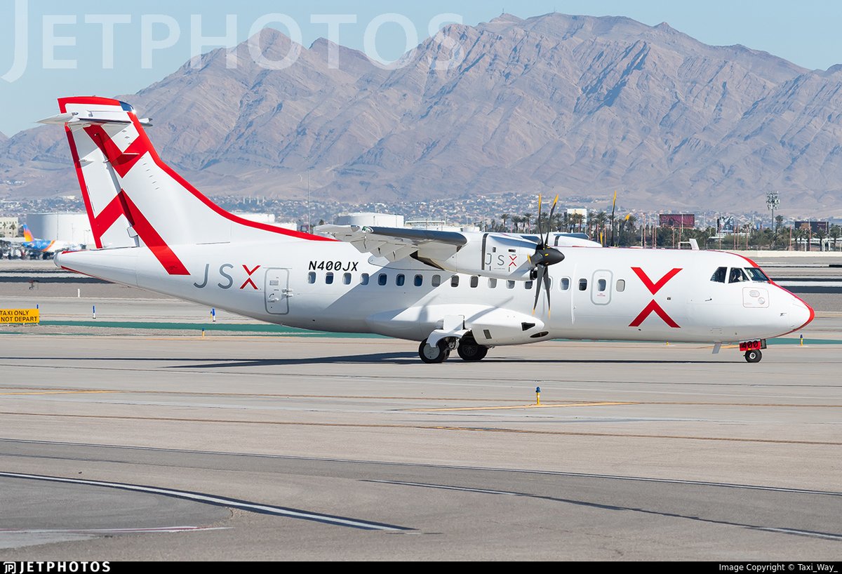 A new ATR 42-600 for JSX in Las Vegas. jetphotos.com/photo/11972283 © Taxi_Way_