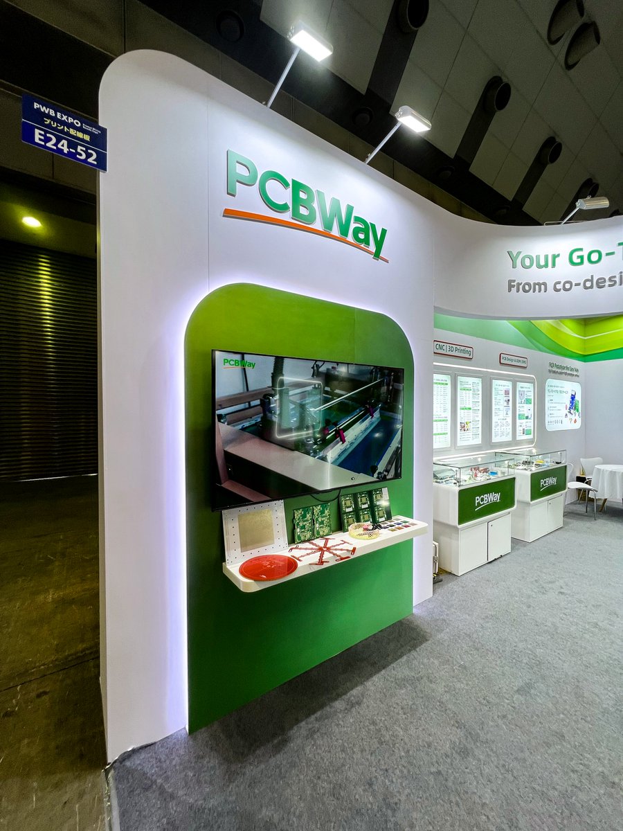 PCBWayOfficial's tweet photo. Meet PCBWay at #NEPCON Tokyo 2026 🇯🇵
📅 Jan 21–23, 2026 | 10:00–17:00
📍 Tokyo Big Sight
🎯 Booth E24-52
We’re ready and can’t wait to see you there! https://t.co/LcsDZu80Zu