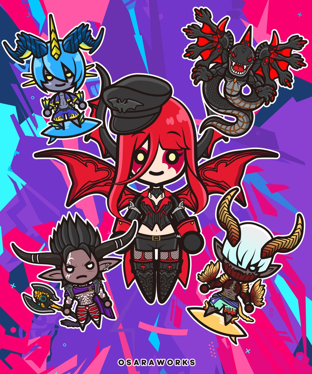 sarah_reon's tweet photo. アルカディアヘビー級
ミニキャラ揃ったぁ✨

#osaraworks #FF14 #FF14イラスト https://t.co/doIhNNixuu