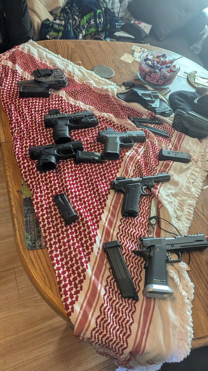 worldlytutor's tweet image. Firearms class (we obliterated the wall - lesson learned)