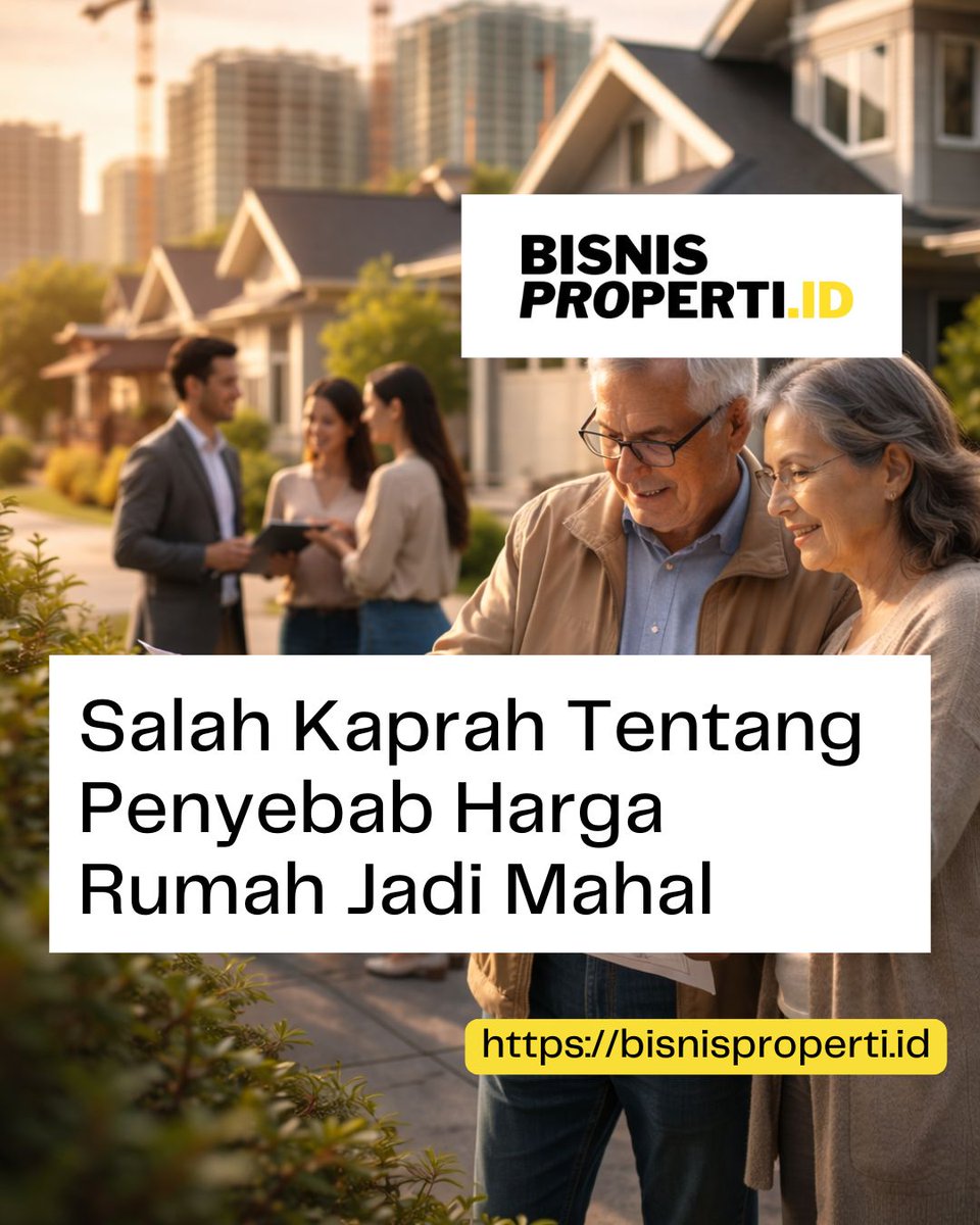 Salah Kaprah Penyebab Harga Rumah Mahal bisnisproperti.id/2026/01/21/sal…

#PropertiIndonesia #HargaRumah #InvestasiProperti #HunianTerjangkau #BisnisProperti