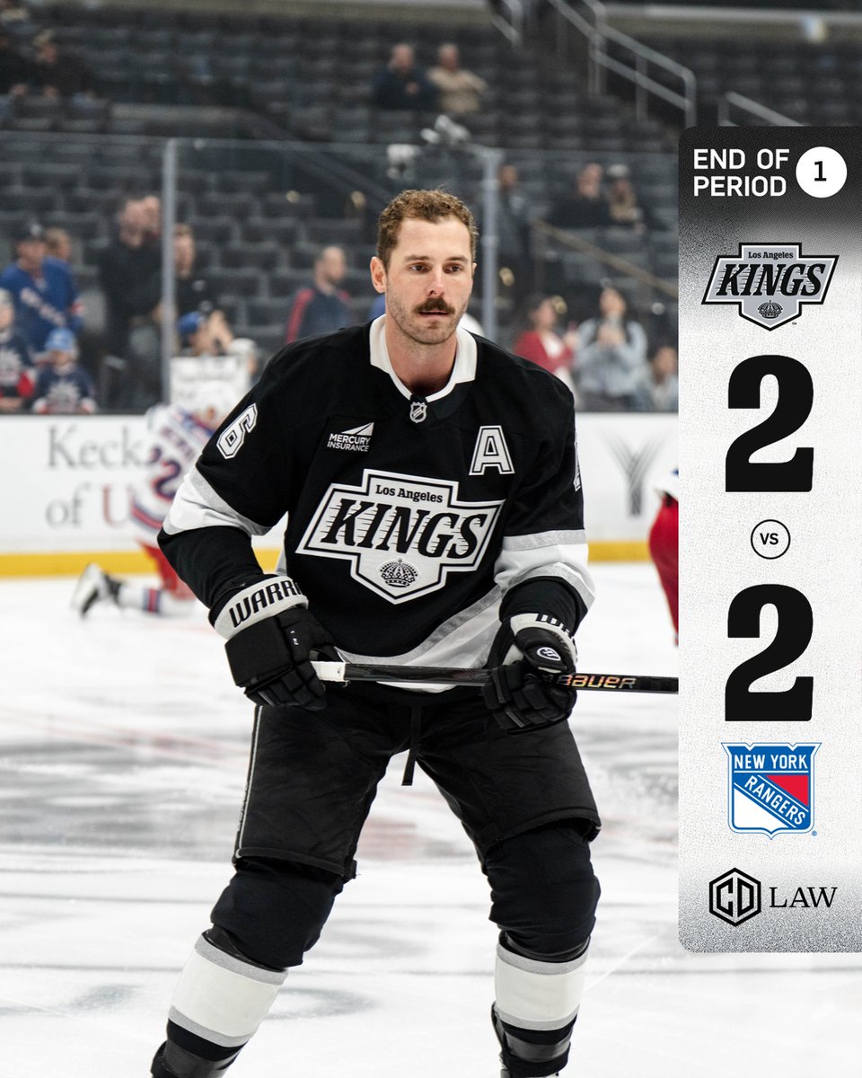 LAKings's tweet image. Tied after 1