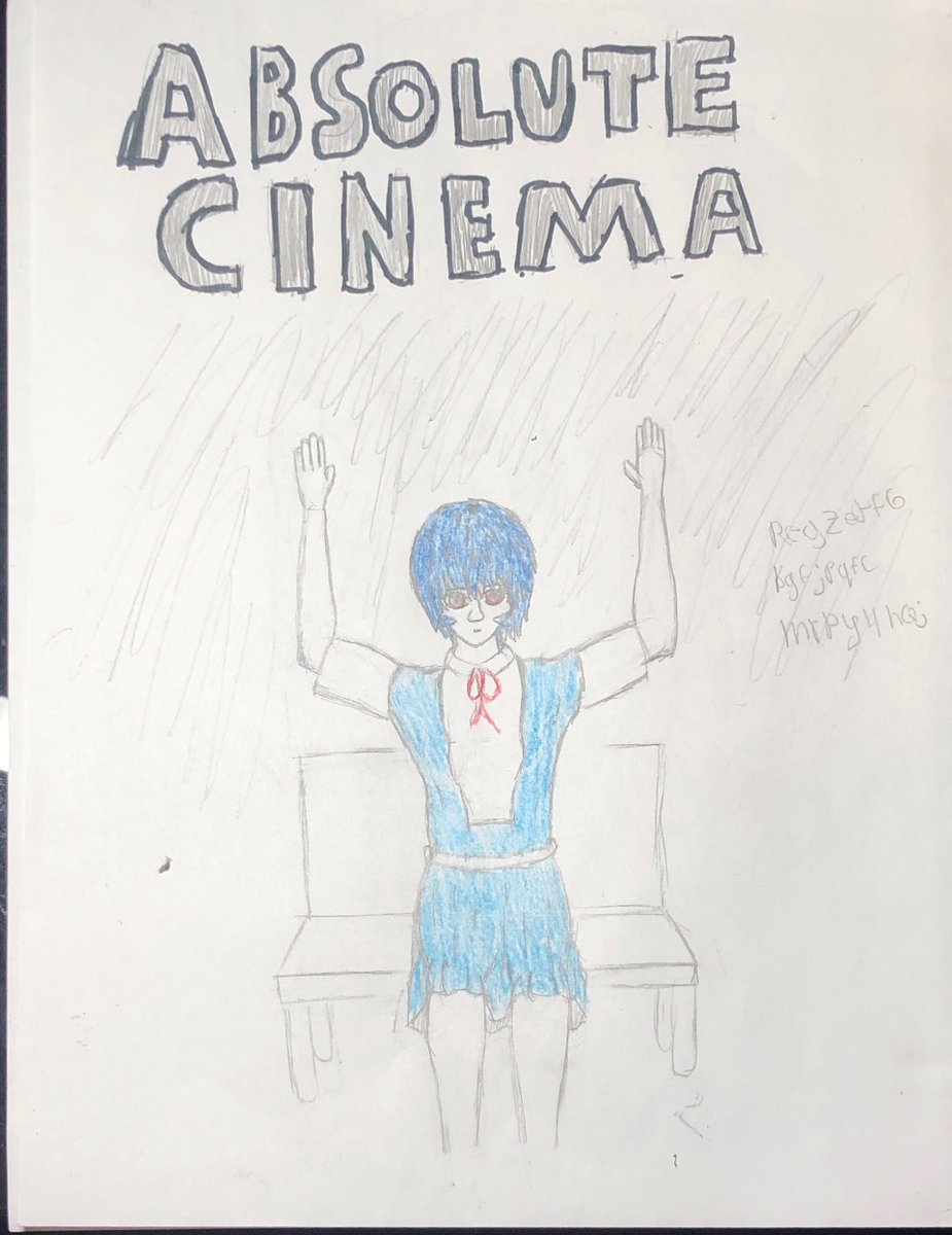 Infinter2000's tweet image. Absolute cinema 
Rei ayanami 
#EVANGELION