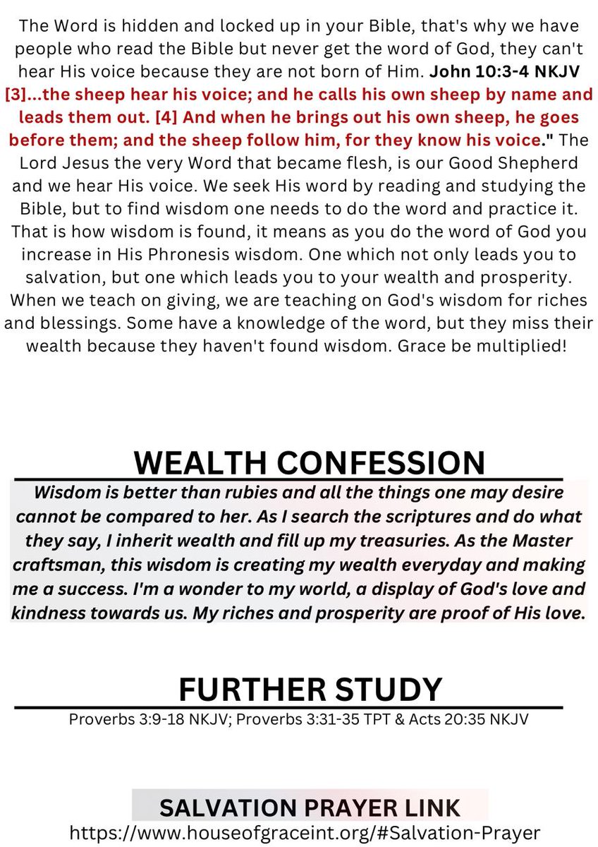 houseofgracent's tweet photo. Grace and peace from our Father and our Lord Jesus Christ.🙏🏽😇

Please receive today’s Treasures of Christ Daily Devotional "FINDING UNREACHABLE WEALTH!" https://t.co/xprNPEPOFq