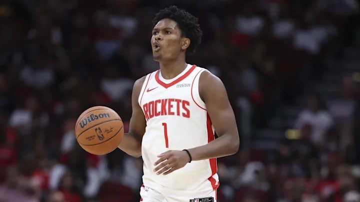 Amen Thompson under 16.5 points ✅

Sheesh talk about close! He scored 16 points exactly!

Research: <a href="/propsmadness/">PropsMadness</a> 
Link for 25% off: propsmadness.com/?ref=montgomery

#NBA #GamblingX #sportcoin