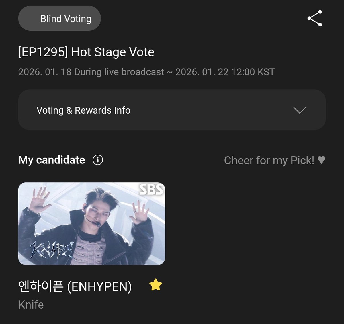 ENCREASEVT's tweet image. [COMEBACK VOTING - ENDING JANUARY 22] 🏆

ENGENEs, we will have an EVENTFUL THURSDAY! 😀 Check out below list, take note and set your alarms for the polls ending tomorrow! 🔪💥

Don't forget to keep on voting and collecting! Let's win ALL for #ENHYPEN! 🥺🙏

1️⃣ MUBEAT - SHOW!…