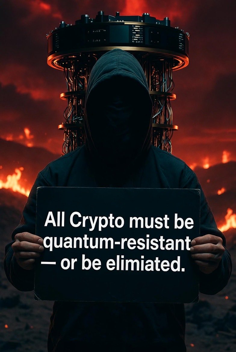 All Crypto must be quantum-resistant — or be eliminated. #Bitcoin