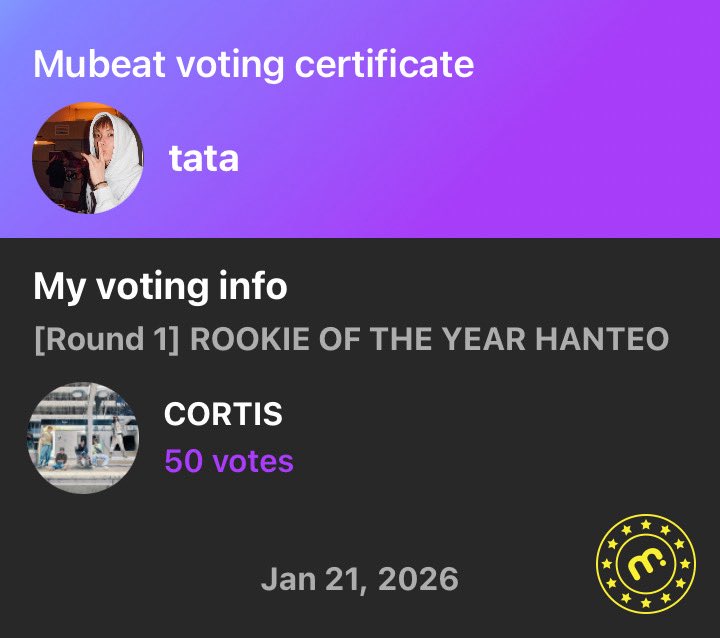 sideofmie's tweet image. Vote For #CORTIS #코르티스 on #HMA ROTY category

21-01-2026