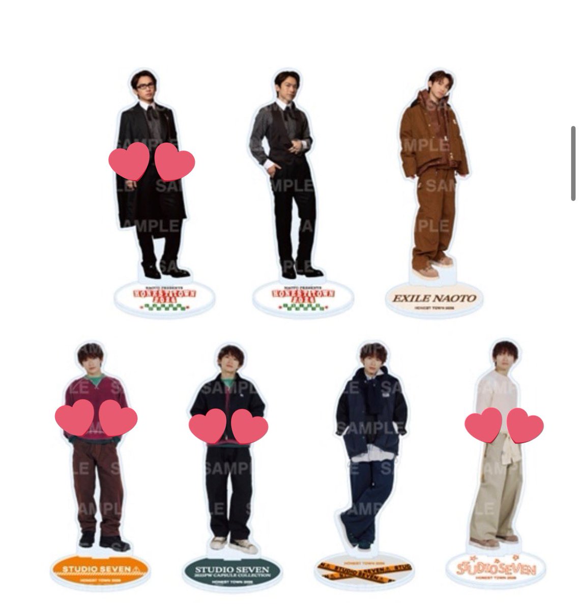 EXILE NAOTO HONEST TOWN グッズ 交換 アクスタ フォトカード 交換 譲