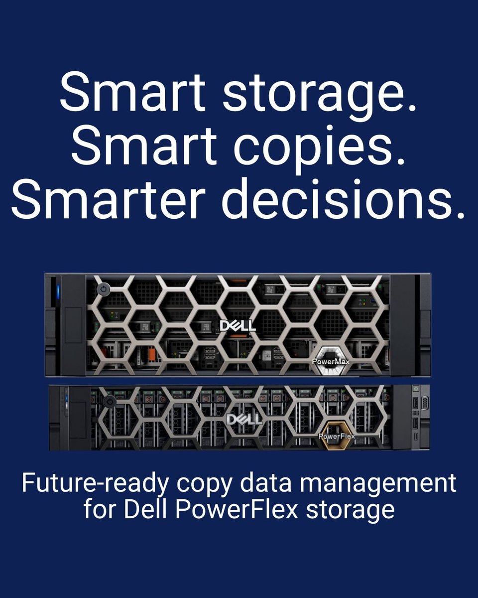 brajb's tweet photo. Streamline your SQL database operations with Dell PowerFlex Copy Data Management—automating provisioning, reducing costs, and accelerating development without compromising performance.

Learn more: https://t.co/aMd6Mwtl5S #iwork4dell https://t.co/wYcuhGMHrB