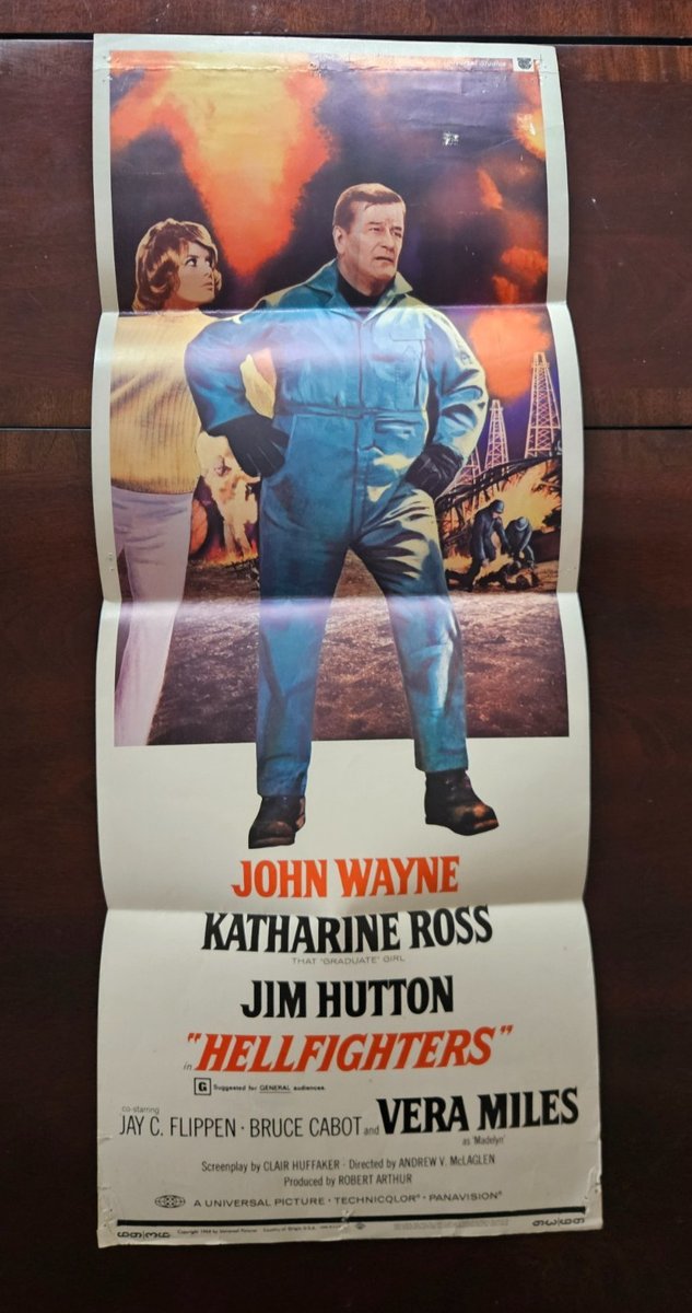 FilmPosterPosts's tweet image. 1968 HELLFIGHTERS Original Folded Insert 14x36 John Wayne OIL WELL FIREFIGHTER

ebay.com/itm/3269590233…

#ad #MoviePoster #FilmPoster #Posters