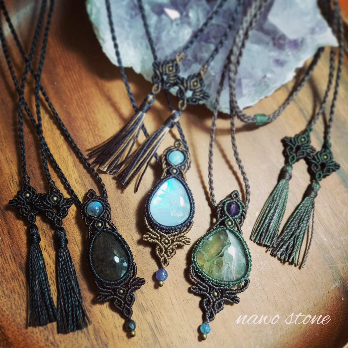 💎新作紹介💎 雫ルース装飾ネックレス 「海月(くらげ)」 海を漂う海月