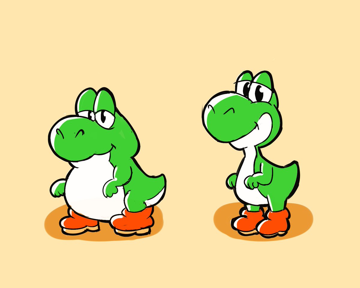 DesaMatt__'s tweet image. Two different Yoshis that are equally as baby