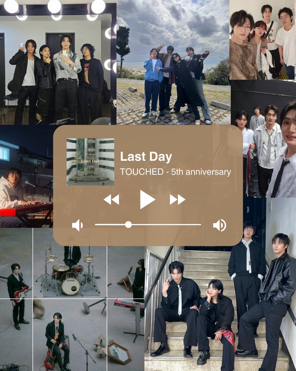 20260121 5th anniversary ✨
-
“모든 것이 전부 사라진대도 난 그냥 너를 안을래.”

언제나 Last Day 인 것처럼 서로 사랑하자,
오늘이 처음이자 마지막인 것처럼 진심을 다해서.

5주년 축하해♥️🖤
-
#터치드 #밴드터치드 #touched #5주년 #터치드_5주년 #김승빈 #존비킴 #채도현 #윤민