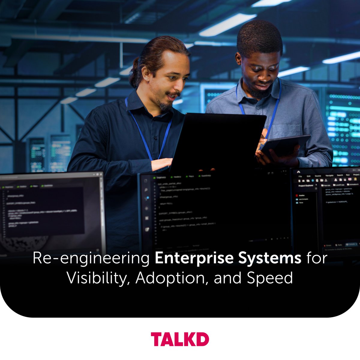 talkdInc's tweet photo. At TALKD, we help enterprise leaders re-engineer data, applications, and workflows to deliver real operational clarity, systems teams actually adopt, and faster execution. 
https://t.co/aaH2kYYn4Q
#ApplicationModernization #EnterpriseSystems #WorkflowDigitization #TALKD https://t.co/zPKKEzxcFx