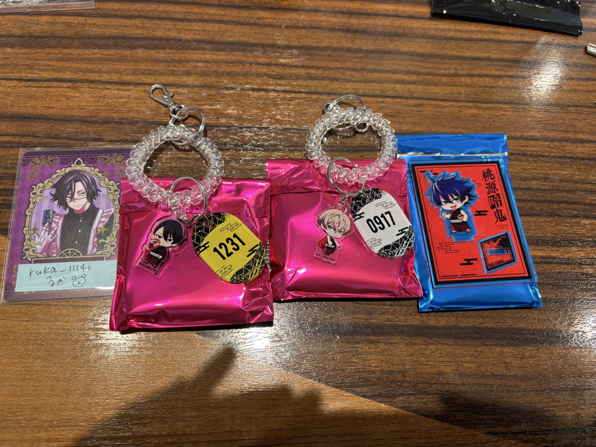 交換 桃源暗鬼 極楽湯 ロッカーキー風キーホルダー アクスタ 求)桃宮唾