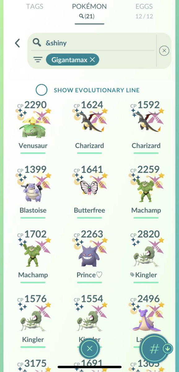 Which is  your fav gmax shiny ??🥰👀

Mine is gmax chari with bG 👀

Can I see your fav ? 🥰👀

#PokemonGO