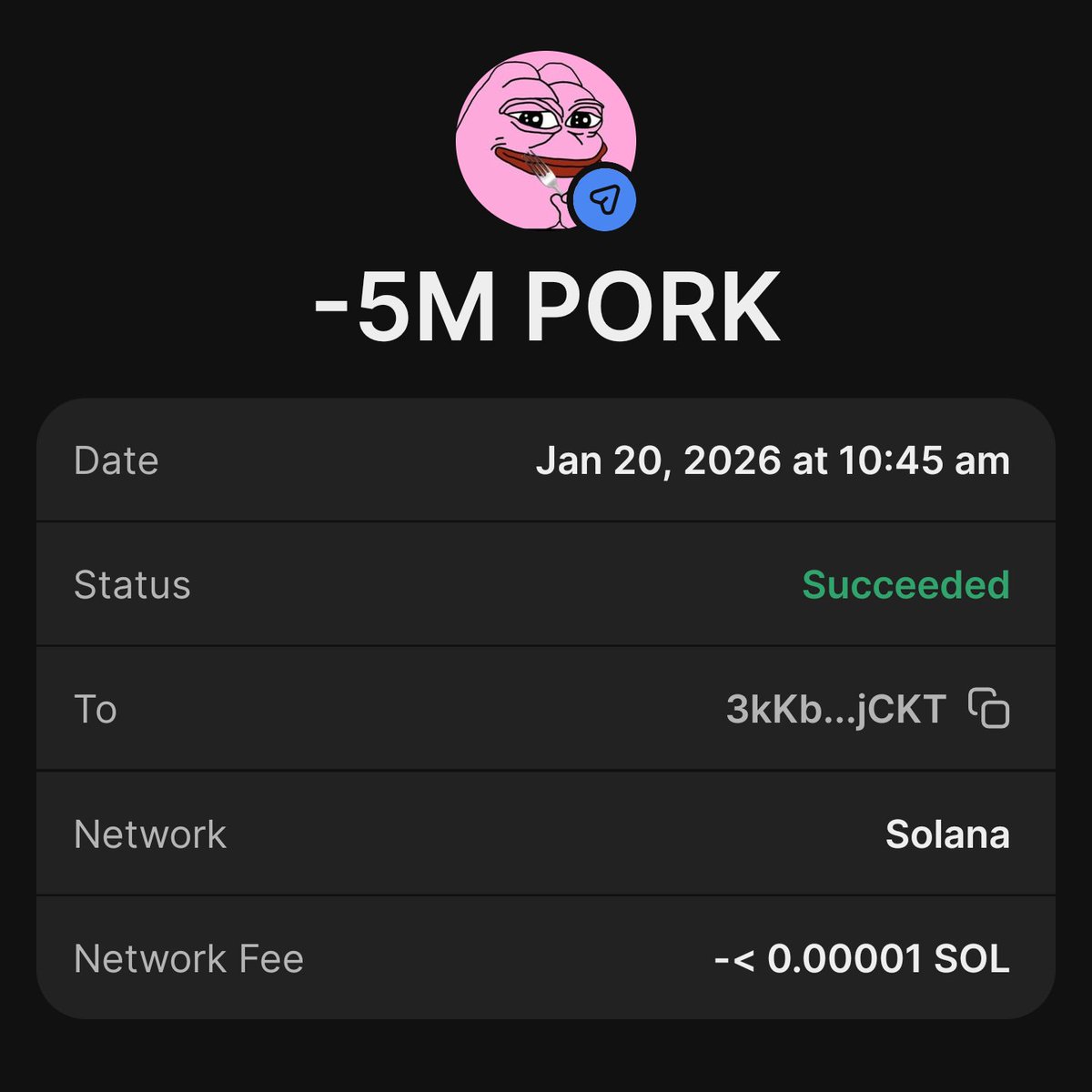 PorkDepinToken's tweet image. Drop your $SOL address &amp;amp; RT ♻️

Like &amp;amp; RT all post 📌

Snapshot in 6 hours

#SolanaAirdrop