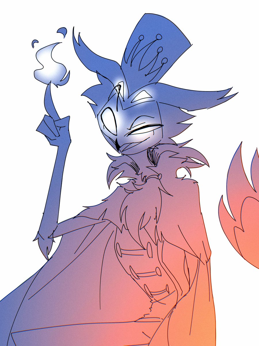 BUnc667's tweet image. Stolas doodle🔥🌠