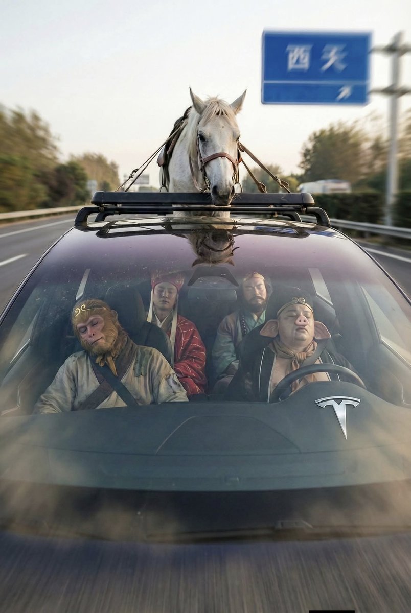 有了特斯拉，西天取经都容易了