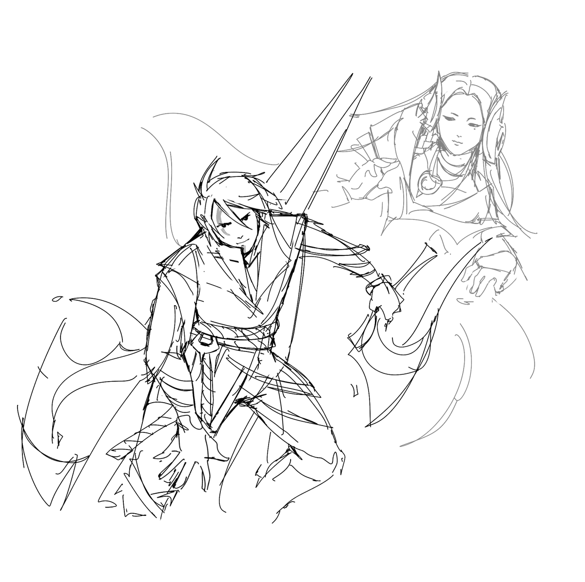 skeeeebo's tweet image. daily doodle #1 
kicking it off with a lil 'phelios