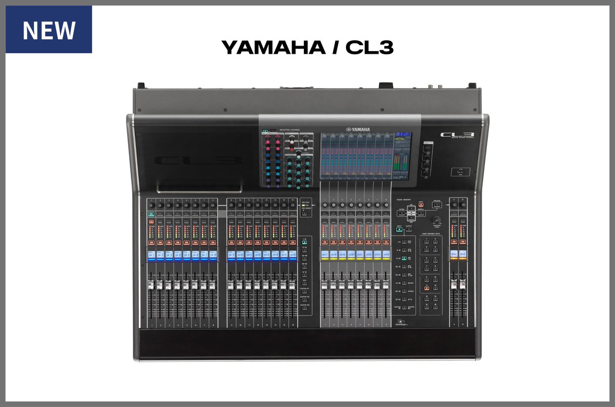 SESrental_jp's tweet photo. 【🆕新製品情報】
YAMAHA CL3がレンタルラインナップに加わりました！

ライブ、ホールイベント、配信などさまざまな状況に素早く対応できる、優れた操作性を備えた1台です

■レンタル料金 : 55,000円(税込/日)~
■製品ページはこちら
https://t.co/FKdTgCPpSG

#レンタル #YAMAHA #CL3 #PA #音響 https://t.co/eCfV7v0PCr